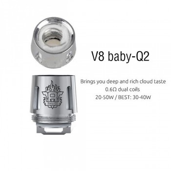 SMOK TFV8 Baby Tank V8 Baby-Q2 Coil 0.4 Ohm Tekli
