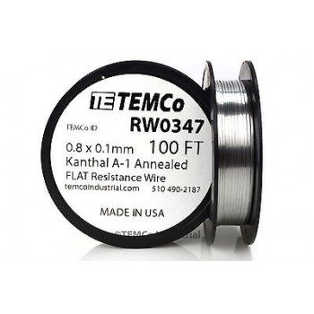 TEMCO RİBBON FLAT KANTHAL A1 WIRE 100 FEET 