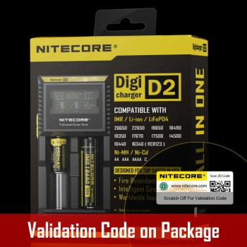 Nitecore D2 ni-mh ve li-ion 18650 PİL ŞARJ CİHAZI - Xtar VC2, Sony VTC6, Sony VTC5A, VTC5, LG HG2